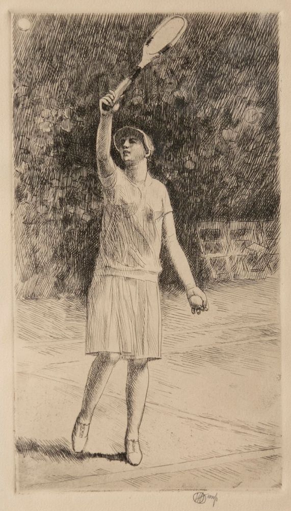 "Helen Wills at Easthampton, No. 2" - by Childe Hassam