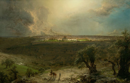 Jerusalem from the Mount of Olives - by Frederic Edwin Church