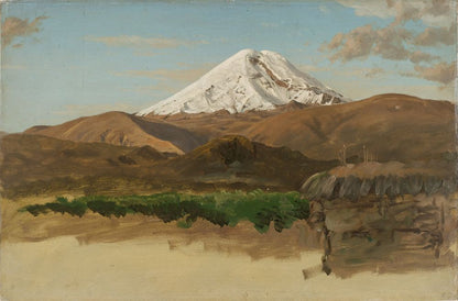 Study of Mount Chimborazo, Ecuador - by Frederic Edwin Church