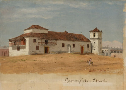 Colombia, Baranquilla Church - by Frederic Edwin Church