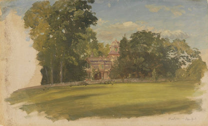 House in Hudson, New York - by Frederic Edwin Church