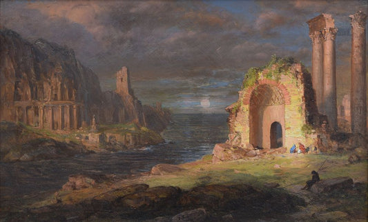 Syria—Ruins by the Sea - by Frederic Edwin Church