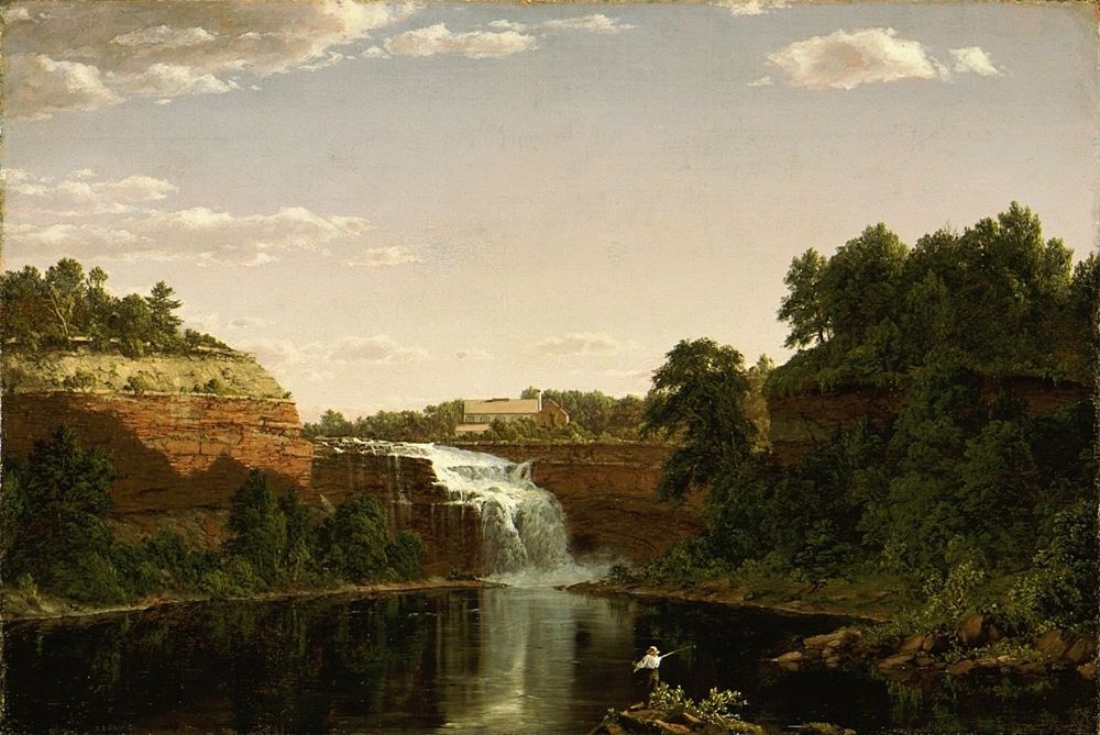 Lower Falls, Rochester - by Frederic Edwin Church