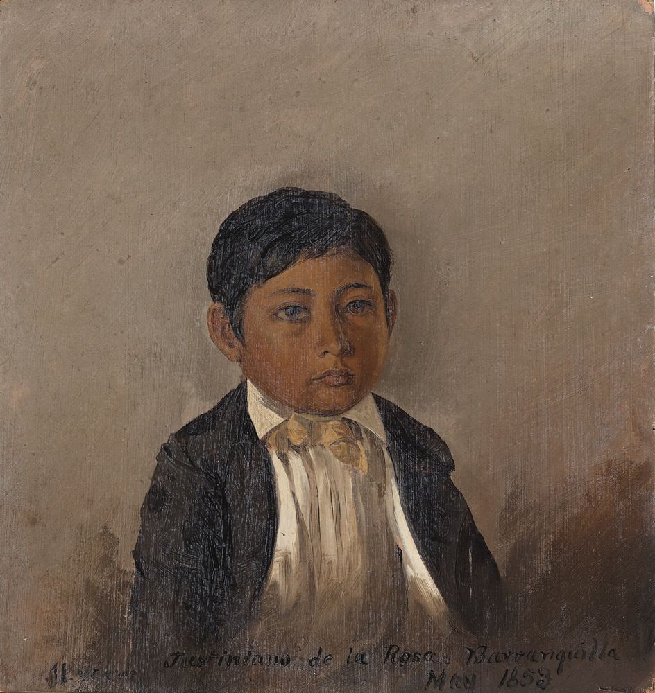 Colombia, Barranquilla, portrait of boy - by Frederic Edwin Church