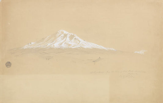 Mount Chimborazo from the House of Senior Pablo Bustamante, Riobamba, Ecuador - by Frederic Edwin Church