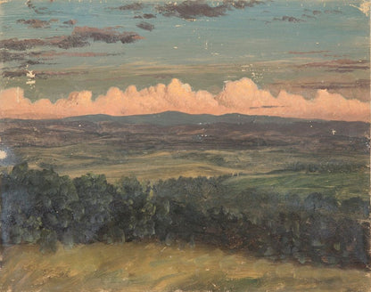 Catskills from Hudson, New York - by Frederic Edwin Church