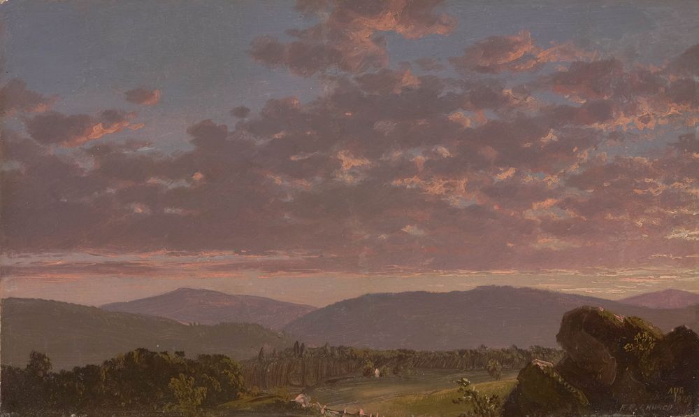 Twilight in the Catskills - by Frederic Edwin Church