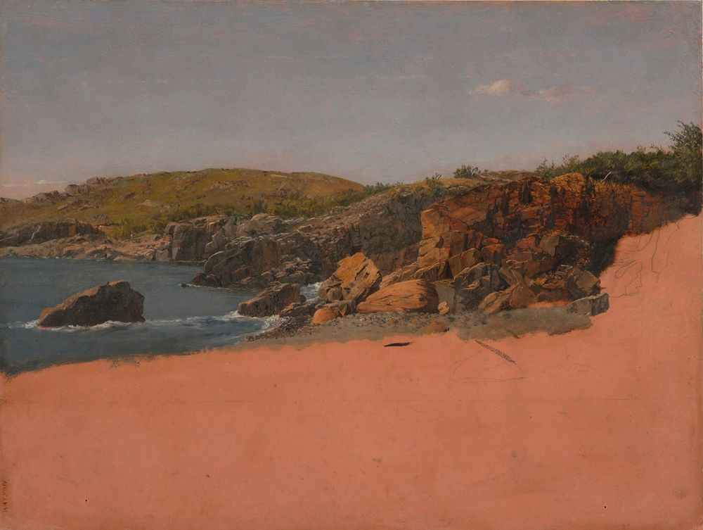 Coast at Mount Desert Island (Sand Beach) - by Frederic Edwin Church