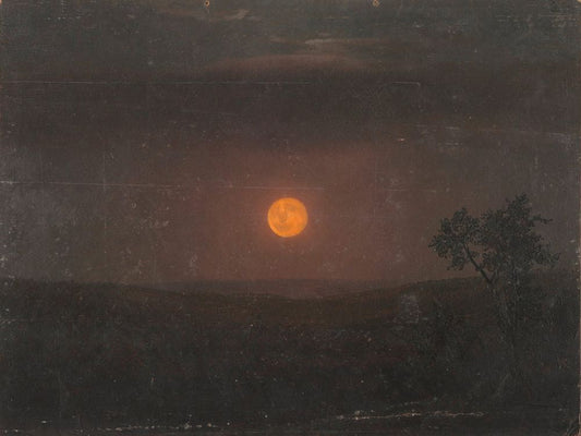 Moonlight, Church's farm - by Frederic Edwin Church