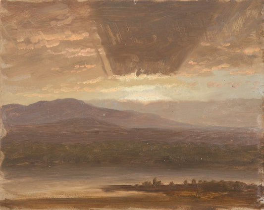 Catskills from Hudson, New York - by Frederic Edwin Church