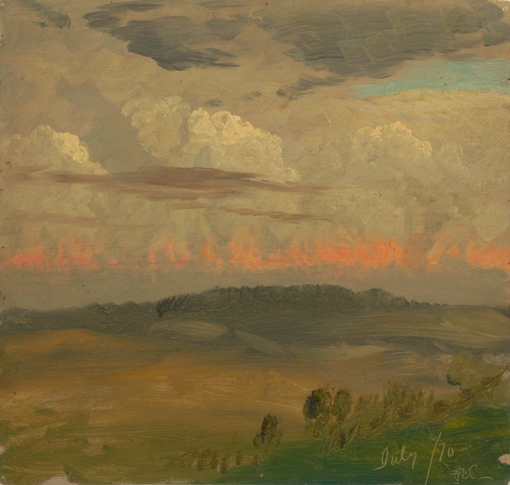 Landscape, Hudson Valley - by Frederic Edwin Church