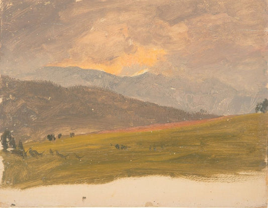 Landscape, Hudson Valley - by Frederic Edwin Church