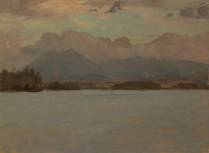 Mt. Katahdin from Lake Katahdin - by Frederic Edwin Church