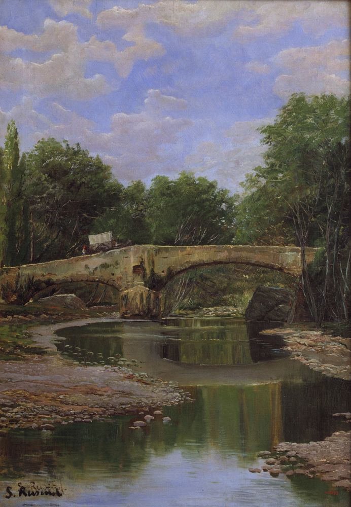 Bridge over a River - by Santiago Rusiñol