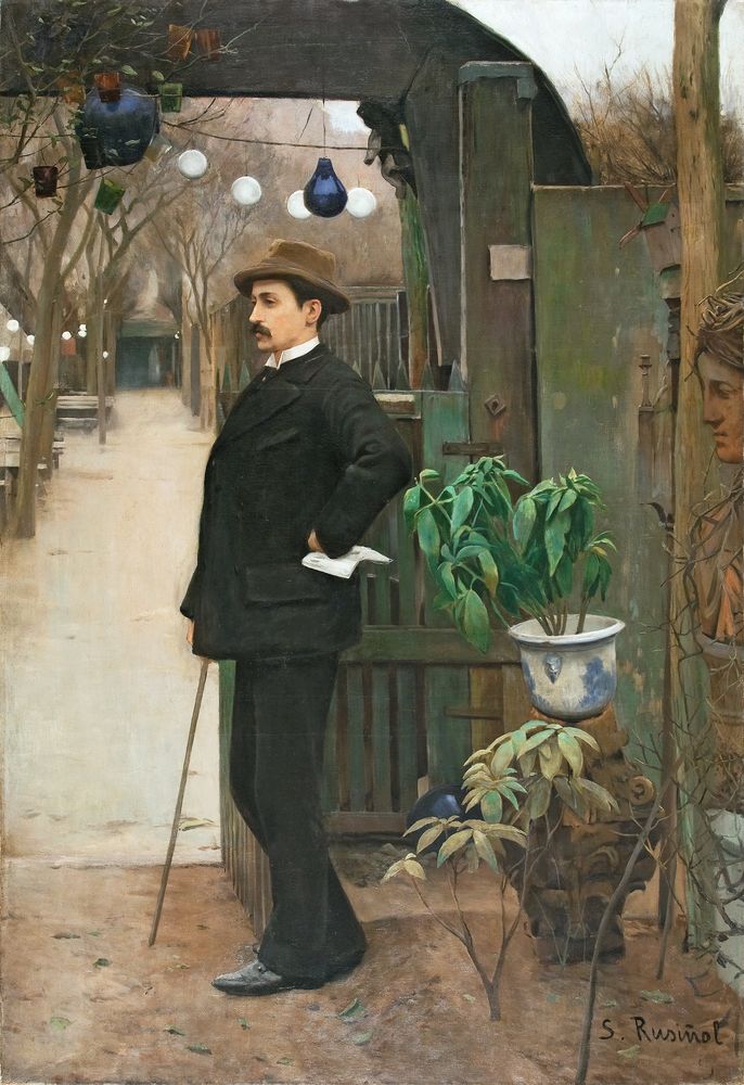 Portrait of Miquel Utrillo - by Santiago Rusiñol