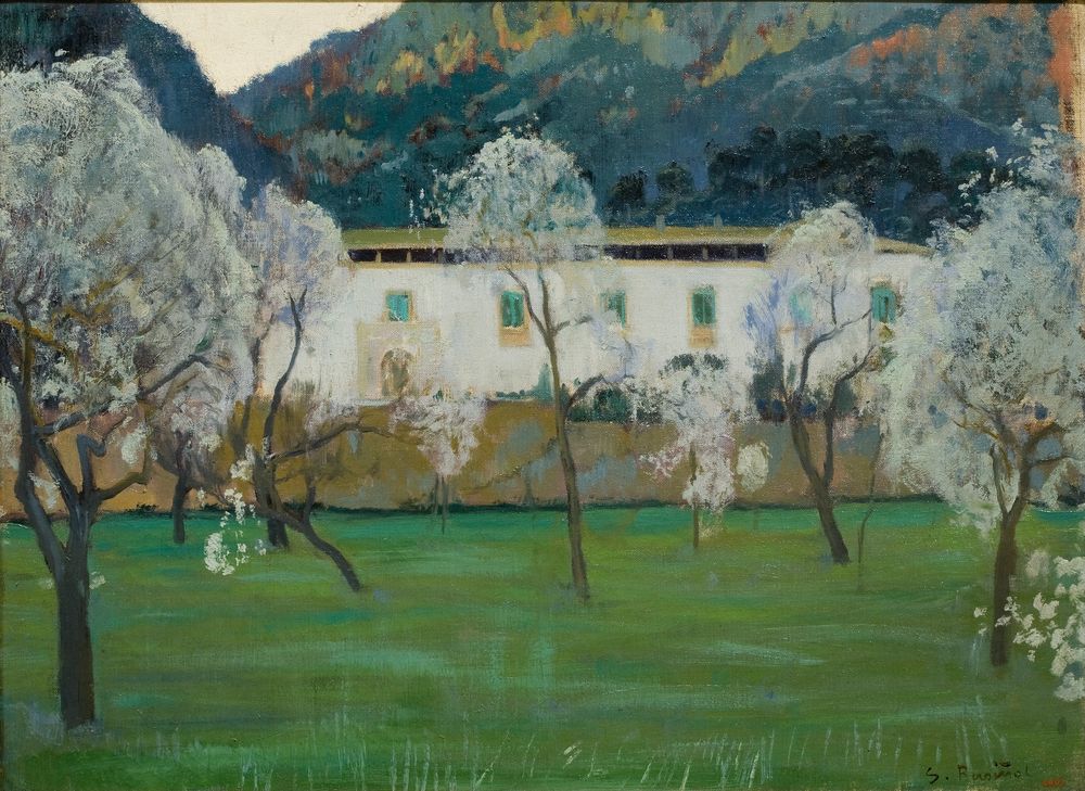 White Farmhouse (Bunyola, Majorca) - by Santiago Rusiñol