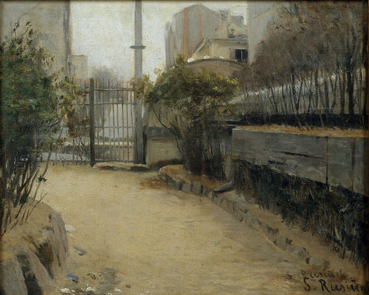 Garden of Montmartre - by Santiago Rusiñol