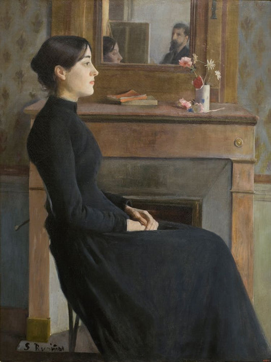 Female Figure - by Santiago Rusiñol