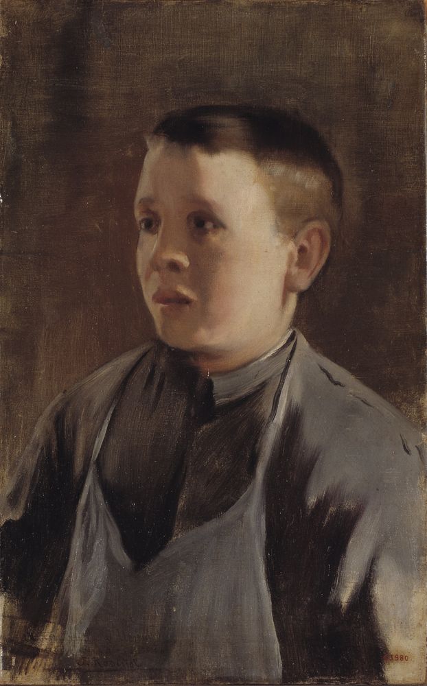 Portrait of a Boy - by Santiago Rusiñol