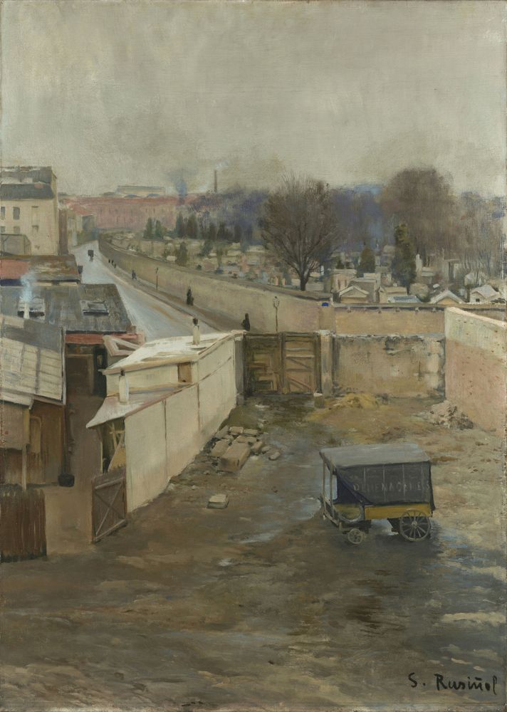 Montmatre cemetary - by Santiago Rusiñol