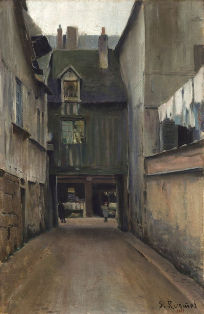 Rouen's street - by Santiago Rusiñol