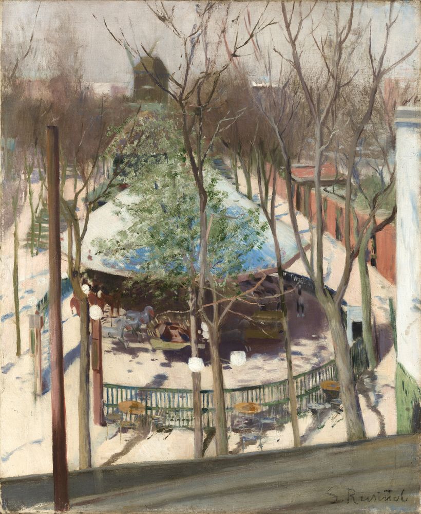 Park Moulin de la Galette - by Santiago Rusiñol