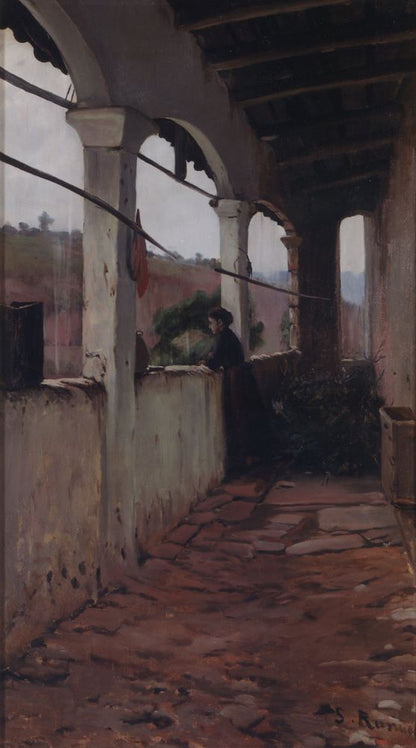 Afternoon rain - by Santiago Rusiñol