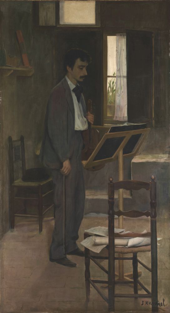 Tirano (Portrait of Salvador Robert) - by Santiago Rusiñol