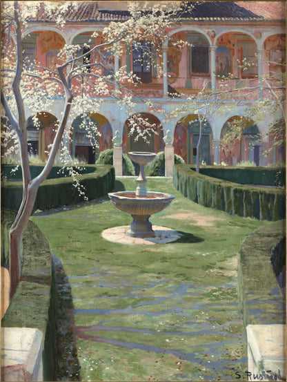 Abandoned Garden in Viznar, Granada - by Santiago Rusiñol