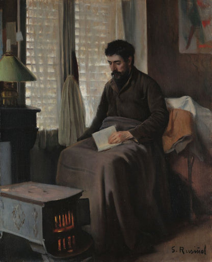 Ramon Canudas, sick convalescent - by Santiago Rusiñol