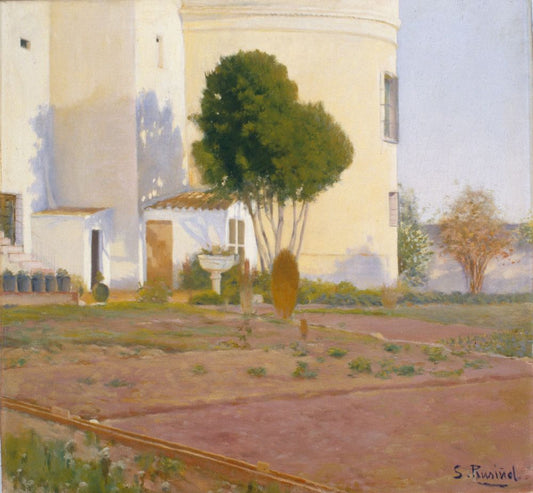 The garden of Vinyet - by Santiago Rusiñol