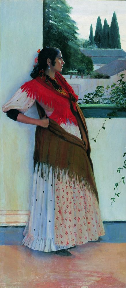 Granada's girl - by Santiago Rusiñol