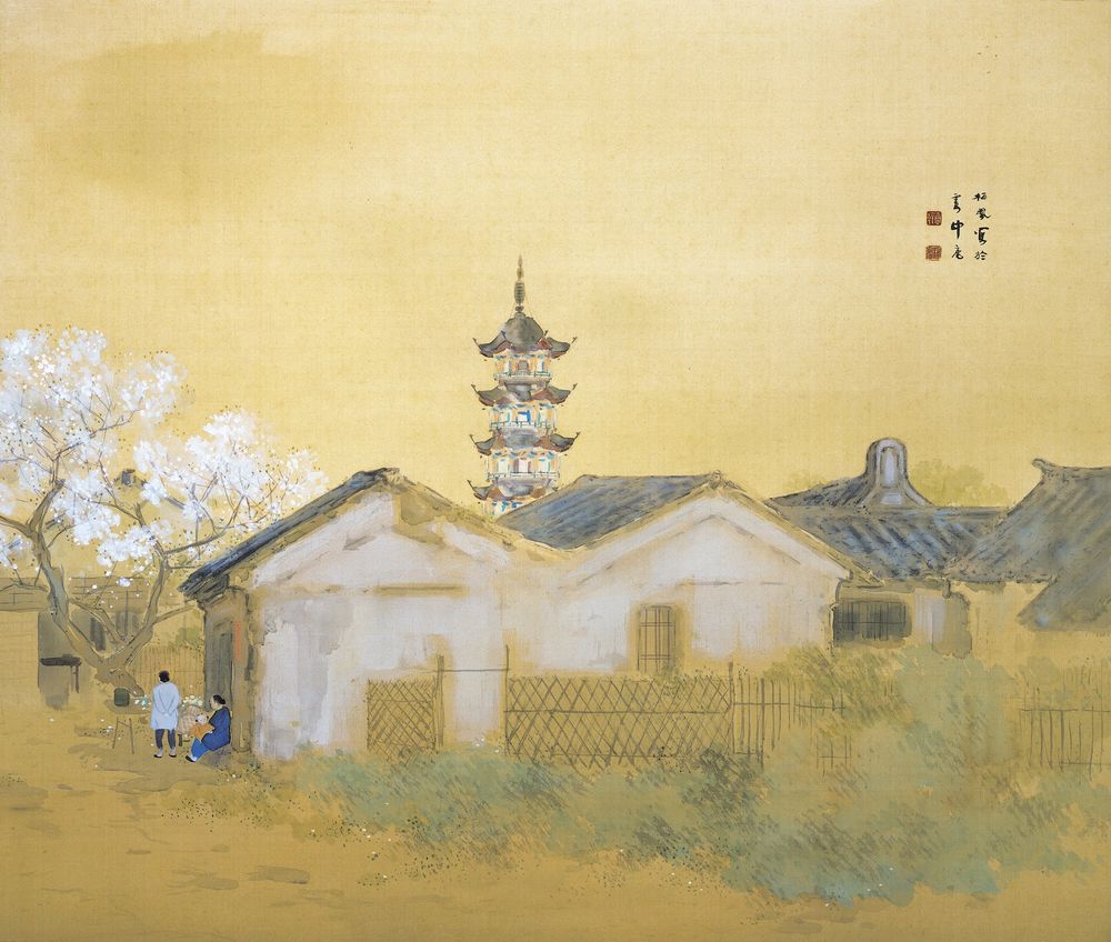 Calm Spring in Jiangnan - by Takeuchi Seihō