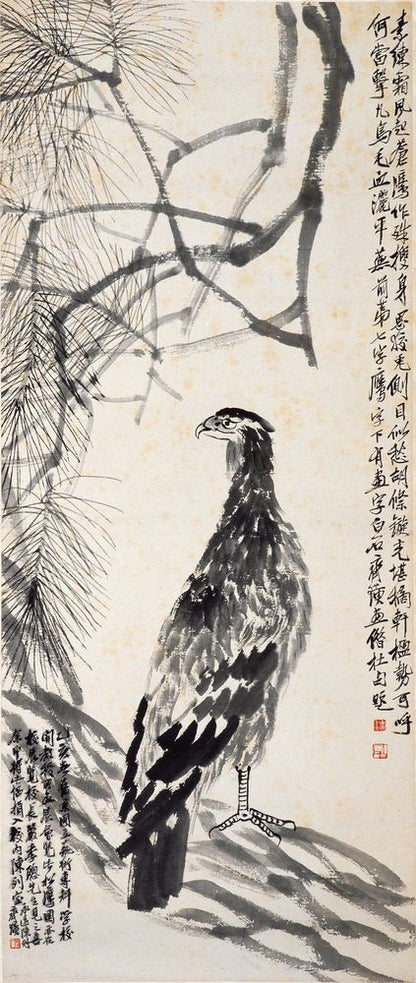 Pine and Eagle - by Qi Baishi