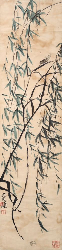 Bamboo and insects - by Qi Baishi