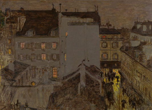 Montmartre in the rain - by Pierre Bonnard