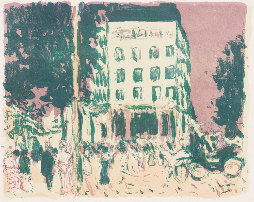 Les Boulevards - by Pierre Bonnard