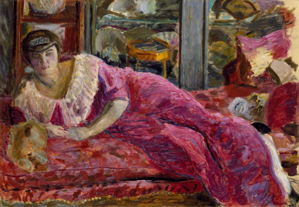 Misia on a Divan - by Pierre Bonnard