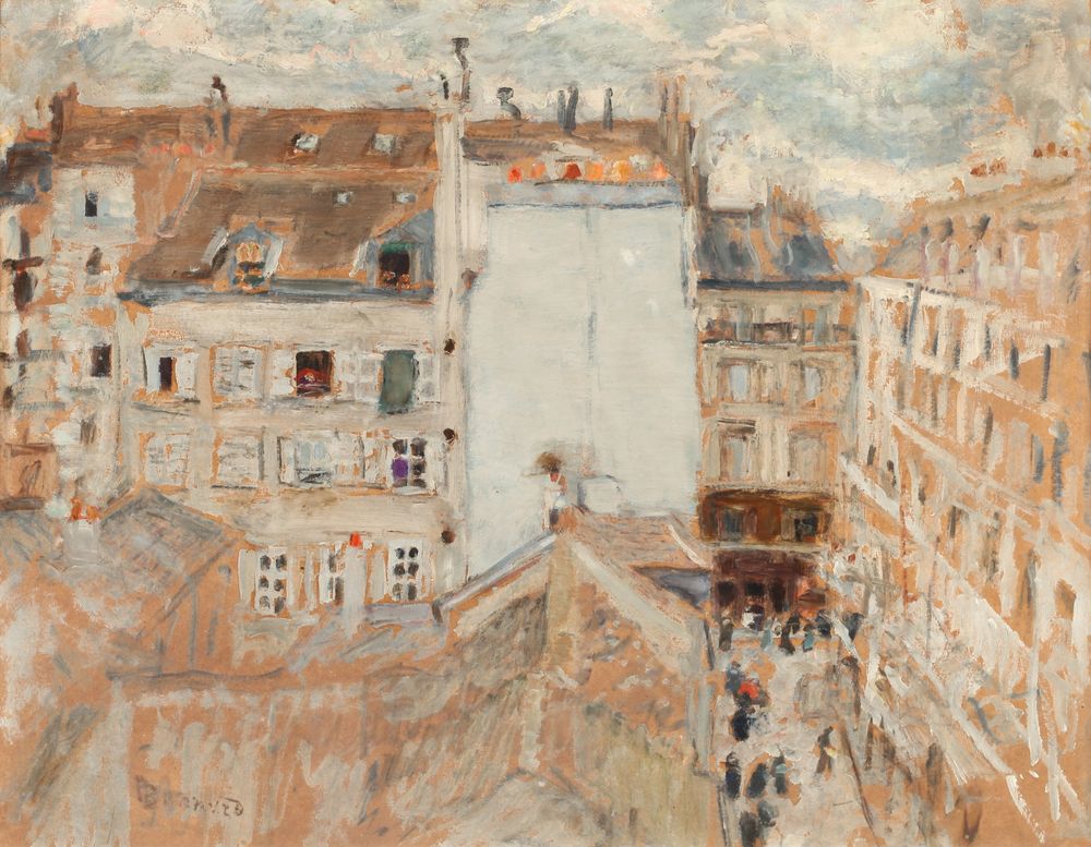 Rue Tholozé - by Pierre Bonnard