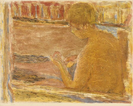 Bathing Woman - by Pierre Bonnard