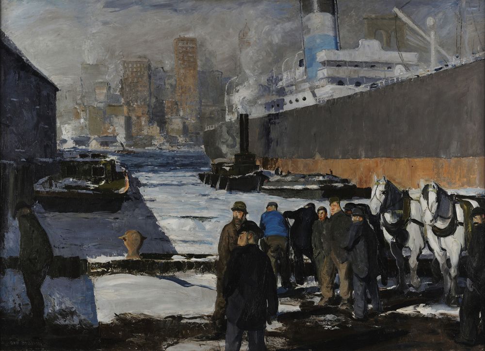 Men of the Docks - by George Bellows