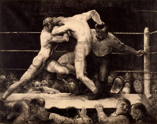 A Stag at Sharkey's - by George Bellows