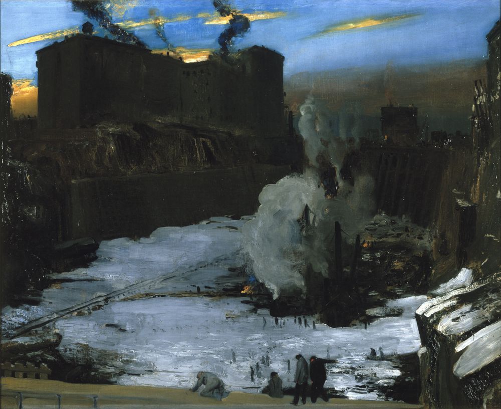 Pennsylvania Station Excavation - by George Bellows