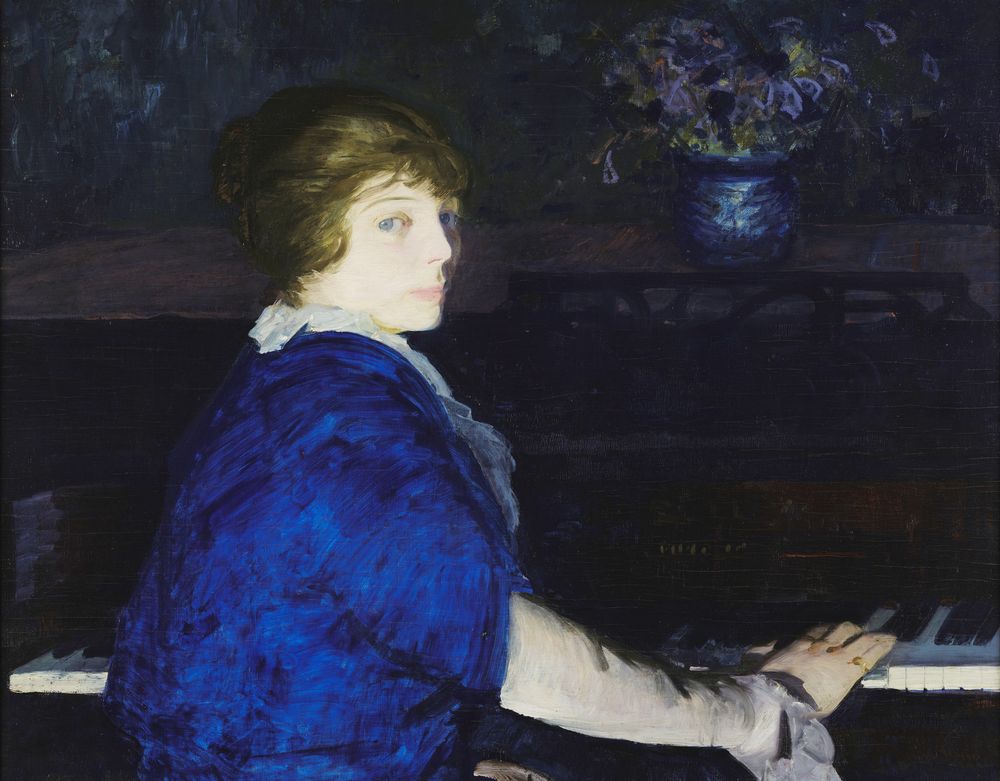 Emma at the Piano - by George Bellows