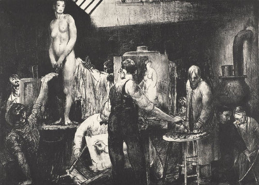 The Life Class, Second Stone - by George Bellows