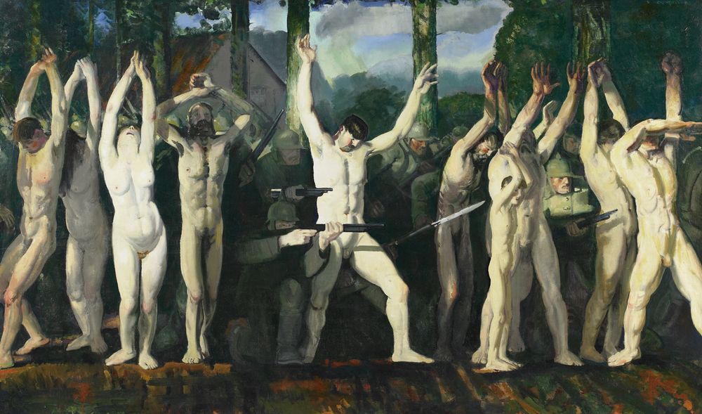 The Barricade - by George Bellows