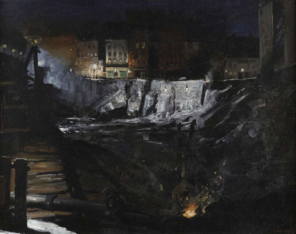 Excavation at Night - by George Bellows