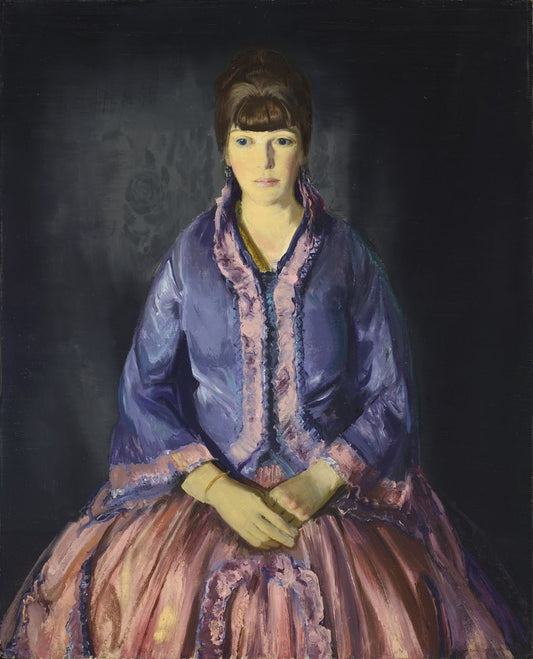 Emma in the Purple Dress - by George Bellows