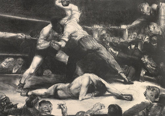 A Knock-Out - by George Bellows