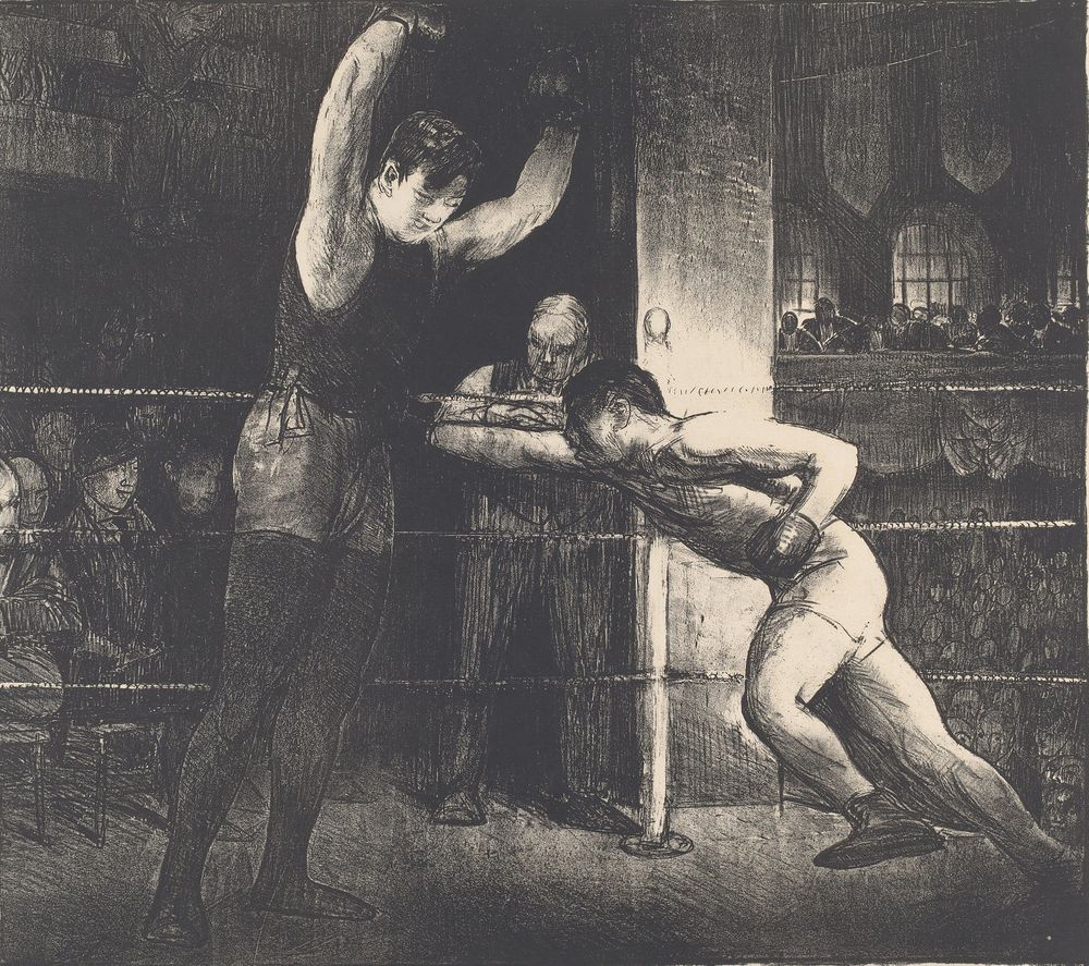 Training Quarters (Willard in Training) - by George Bellows